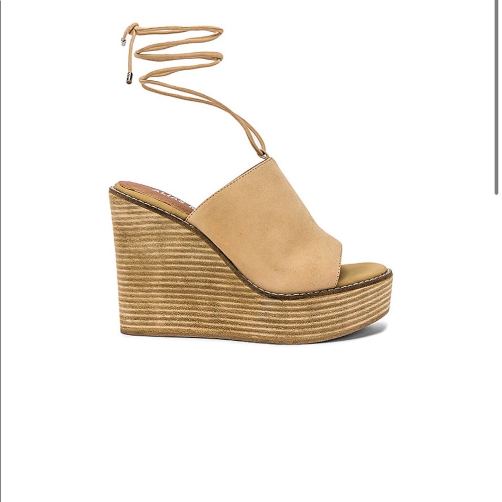 Brand new Alias Mae wedges! Sold out on revolve- new in box! Size 38 (8)